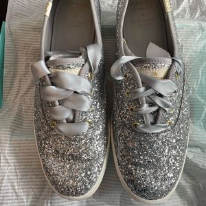 Keds Kate Spade Silver Glitter